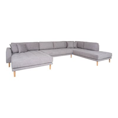 House Nordic Lido U-Soffa Öppen Ände Mörkgrå