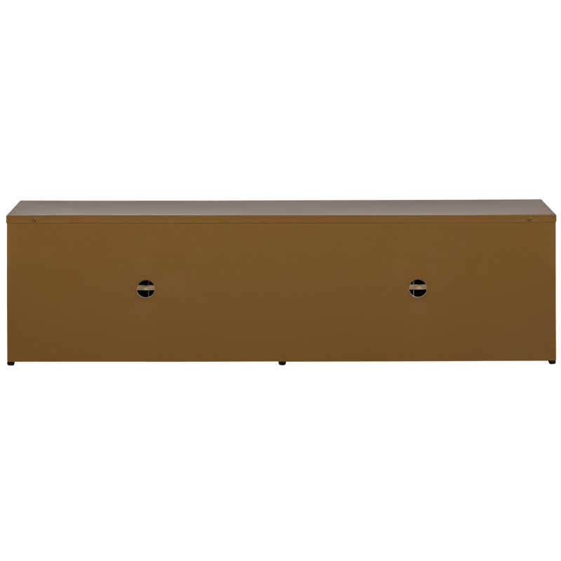 WOOOD LEVEL TV-bänk i Metall, Honungsgul 44x160 cm