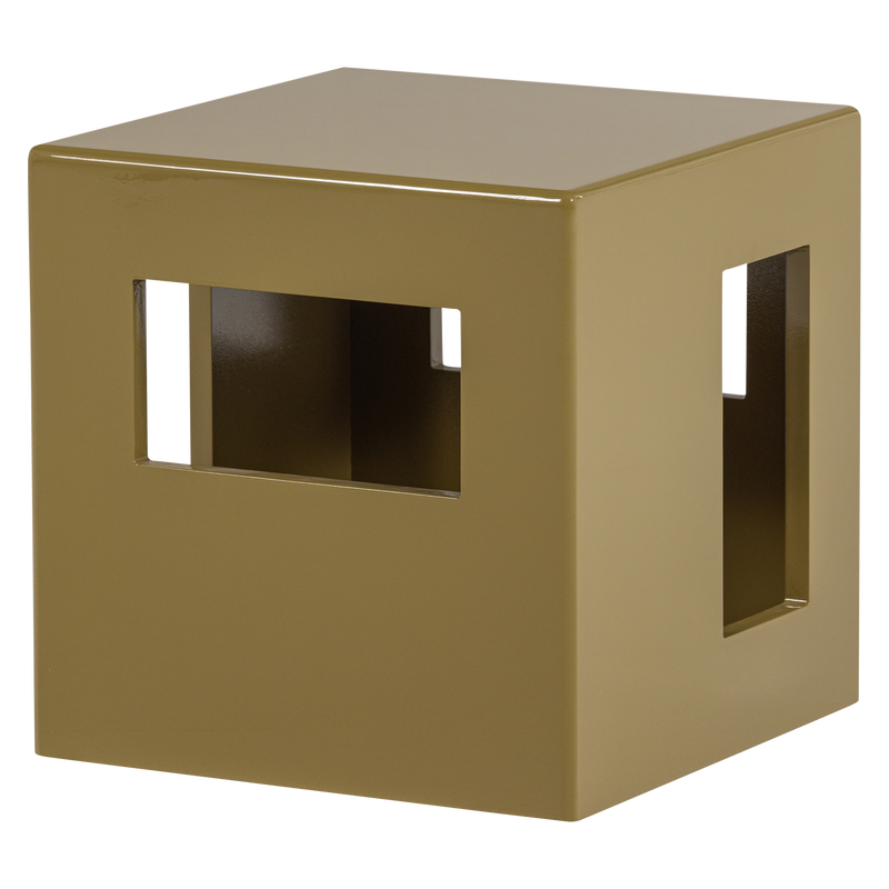 vtwonen Modern Sidobord i MDF Trä med Högglans, Honungsgult