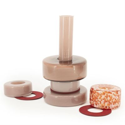 By Boo Golas - burgundy Röd Glasvas