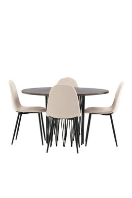 Venture Home Stone Rund Matgrupp