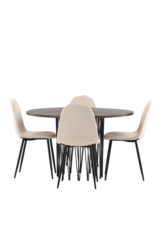 Venture Home Stone Rund Matgrupp