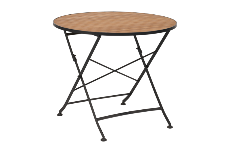 Brafab Brewer bord Ø 85 cm Svart / Teak