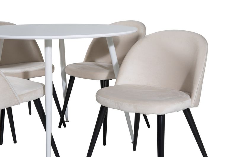 Venture Home Matgrupp Plaza med stolarna Velvet