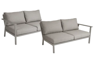 Brafab Samvaro 2-sits Soffa Khaki höger+vänster avslut