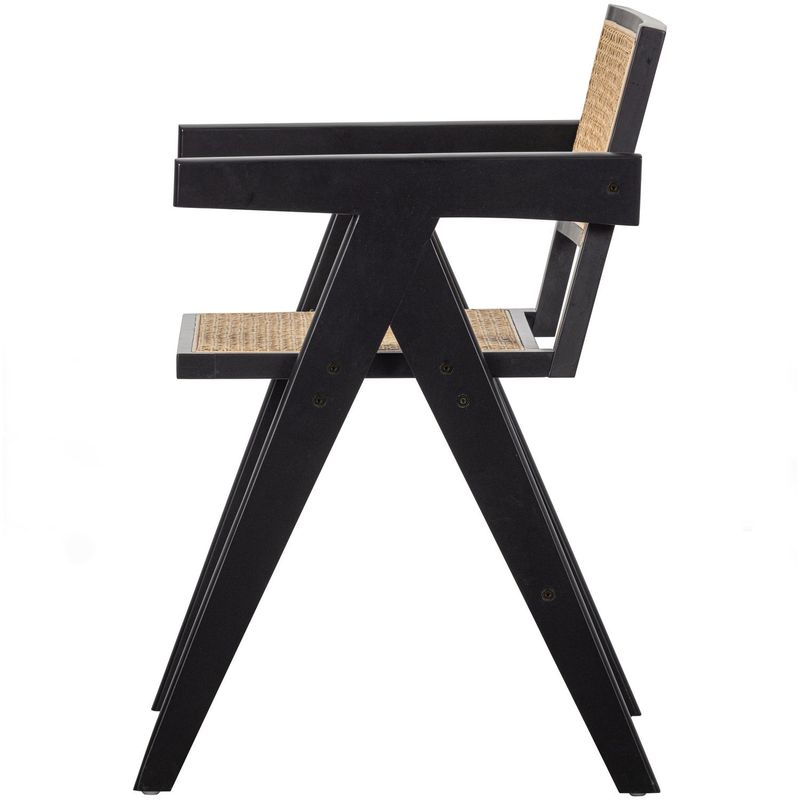 WOOOD Gunn Matstol i Rattan och Trä - Svart