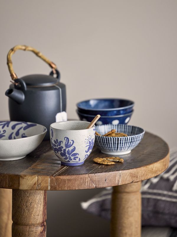 Creative Collection Camellia Skål, Blå, Porcelain - 12-pack