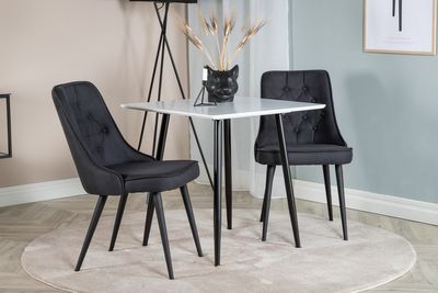 Venture Home Velvet Deluxe Matstol 2-pack