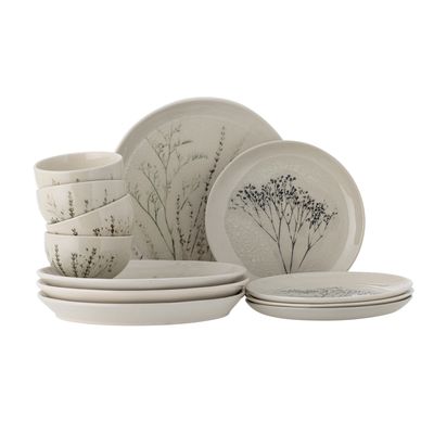 Bloomingville Bea Dinnerware Set, Natur, Stengods
