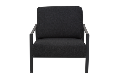 Brafab Lyra Loungefåtölj Svart/Teddy Black