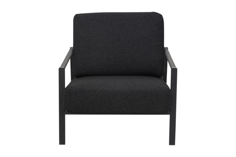 Brafab Lyra Loungefåtölj Svart/Teddy Black