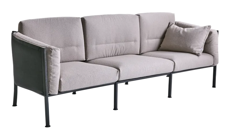 Brafab Delux Soffa Teddy Beige/Svart