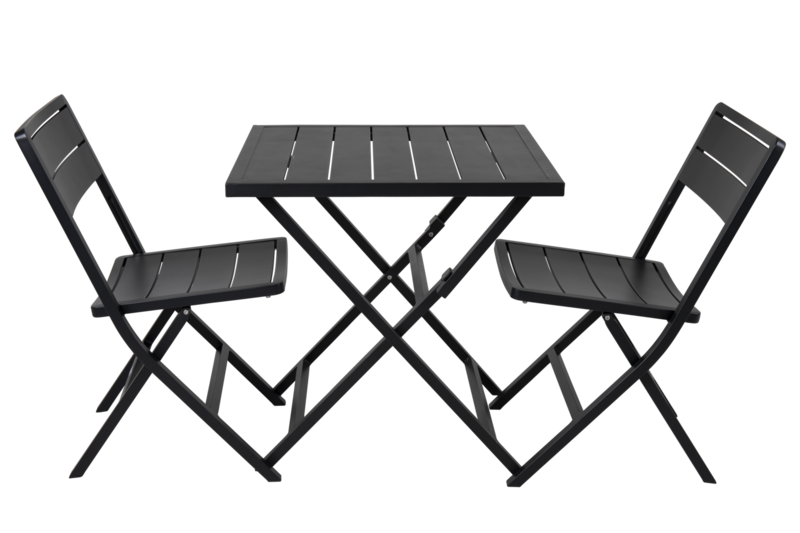 Brafab Wilkie fällbord 72x72 cm svart