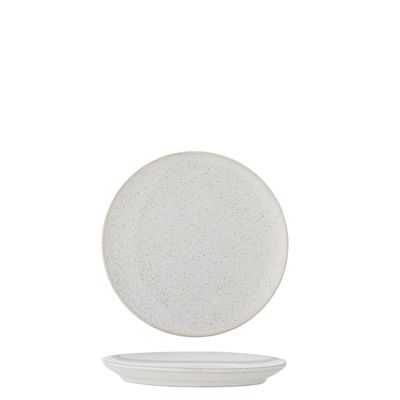 Bloomingville Addison Tallrik, Vit, Stengods 20 cm 6-pack