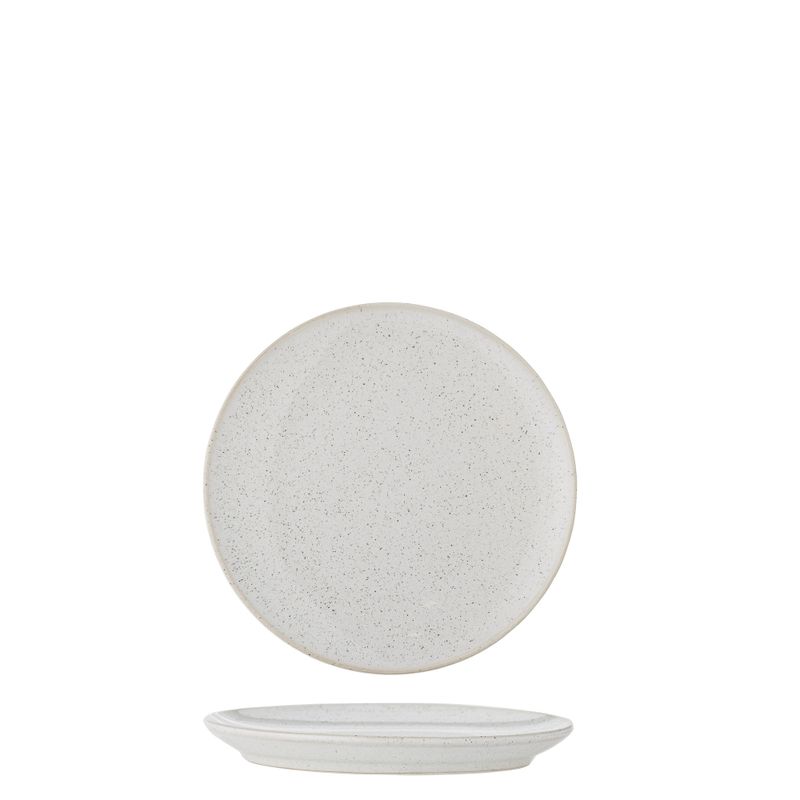 Bloomingville Addison Tallrik, Vit, Stengods 20 cm 6-pack