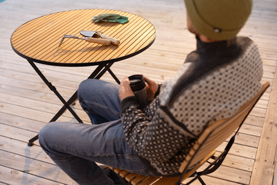 Brafab Brewer Fällstol Svart/Teak