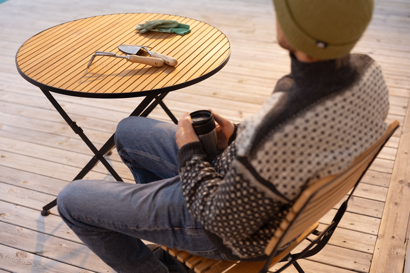 Brafab Brewer Fällstol Svart/Teak