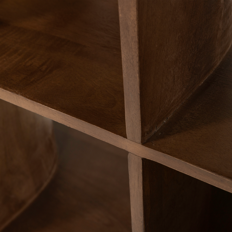 WOOOD Sinne Bokhylla Mangoträ Valnöt 180x130 cm