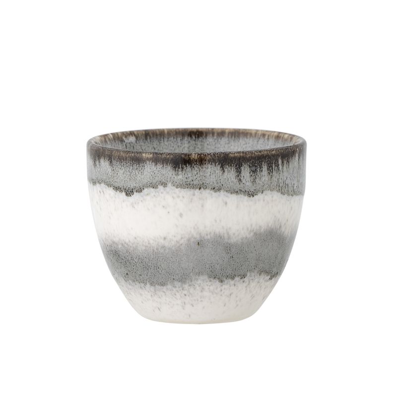 Bloomingville Paula Kopp, Grå, Stengods 8 cm 6-pack