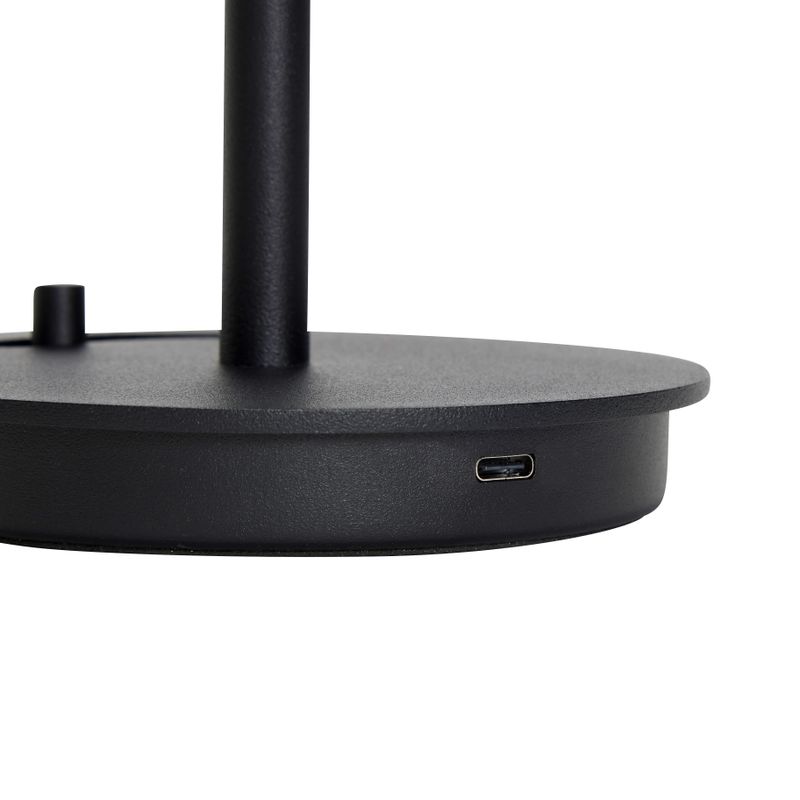 Hübsch Salon Bärbar bordslampa Svart