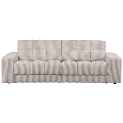 WOOOD Second Date 2-Sits Soffa i Ribbad Tyg, Natural