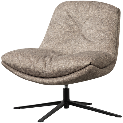 WOOOD Arve Snurrfåtölj - Naturlig Melange