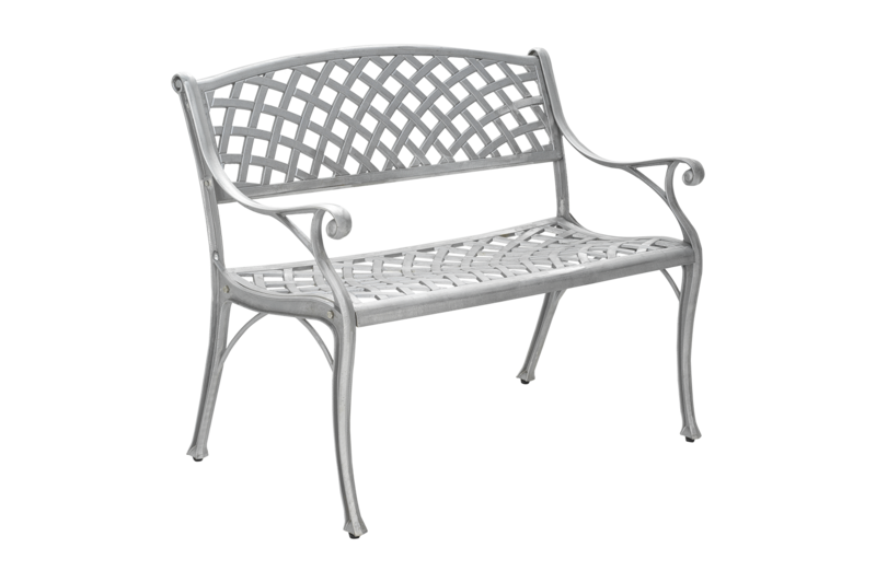 Brafab Arras 2-sitssoffa aluminium