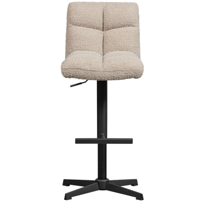 WOOOD Vinny Roterbar Barstol Bouclé Sand 2 st