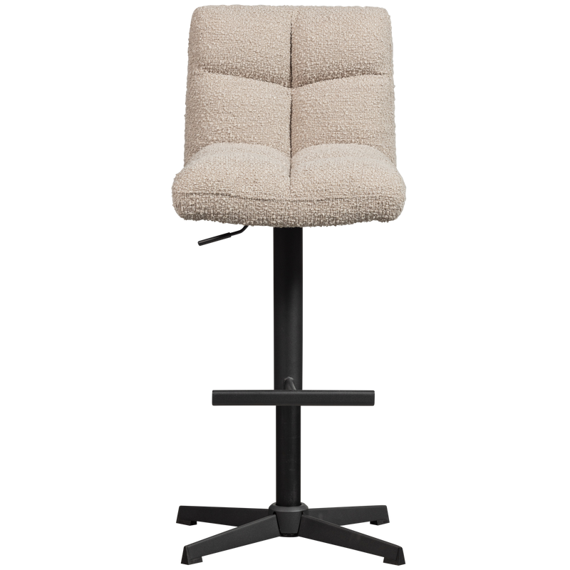 WOOOD Vinny Roterbar Barstol Bouclé Sand 2 st