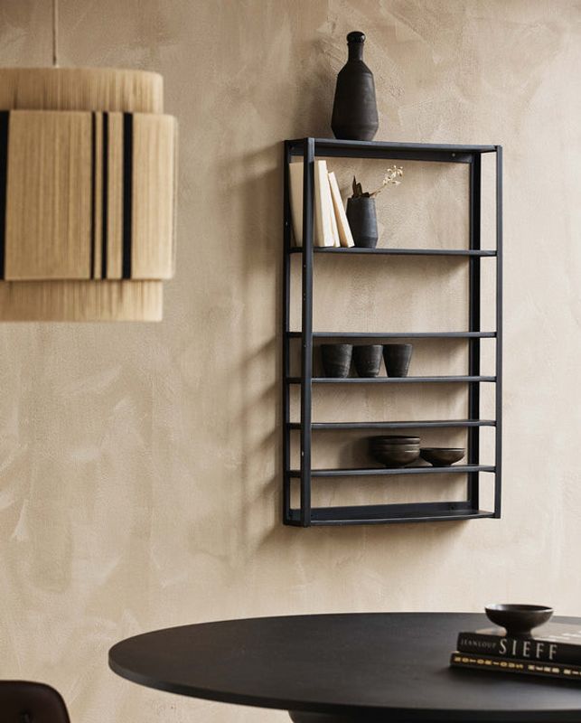 Nordal ZAROS vägghylla - svart