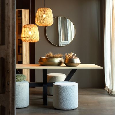 WOOOD Doutzen Rund Spegel O80 cm Guld