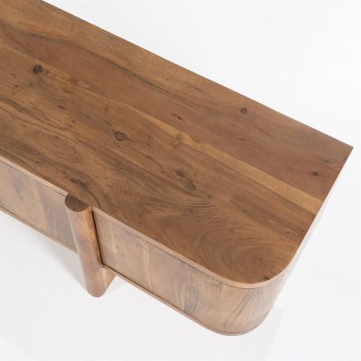 Eleonora TV-bänk Julian 170 cm - 4 Dörrar Brun