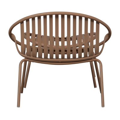 WOOOD Bruce Trädgårdsfåtölj med Fotpall - Laxrosa