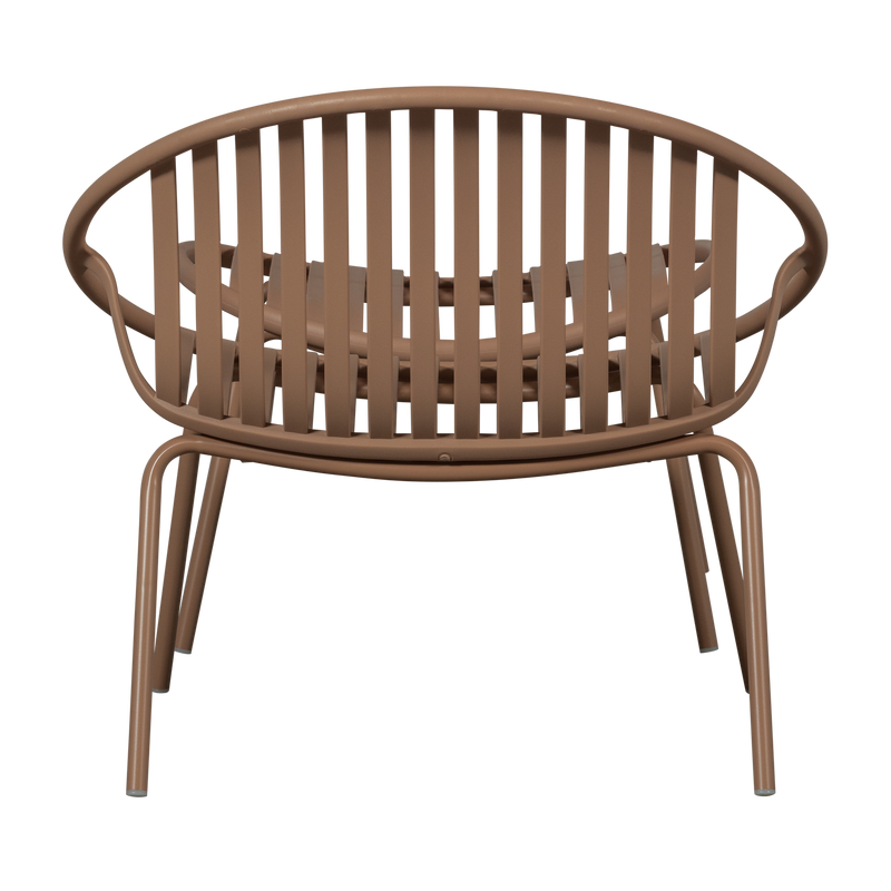 WOOOD Bruce Trädgårdsfåtölj med Fotpall - Laxrosa