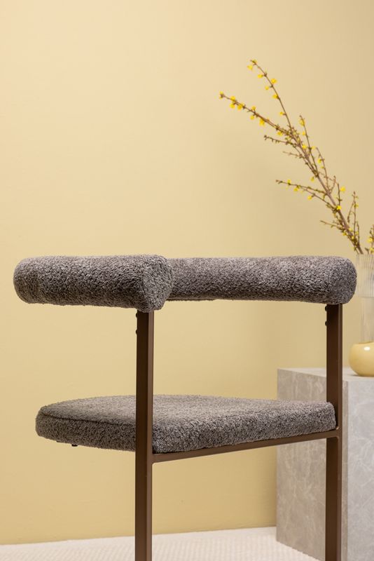 Venture Home Morning Matstol 2-pack i Grå Boucle