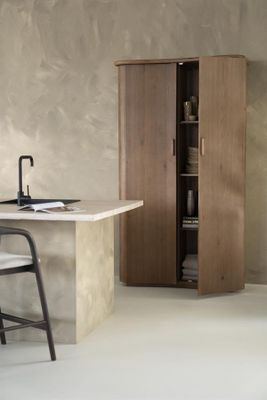 Elegant Skåp Eleonora Josh i Brun Ek