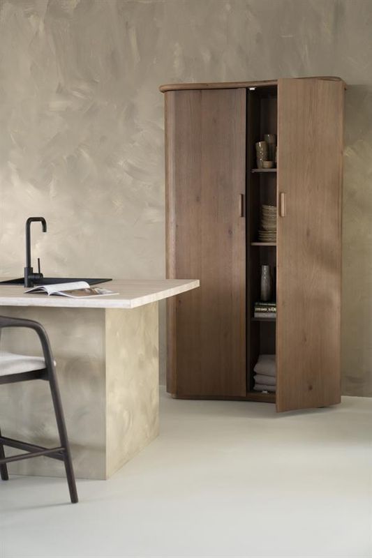 Elegant Skåp Eleonora Josh i Brun Ek