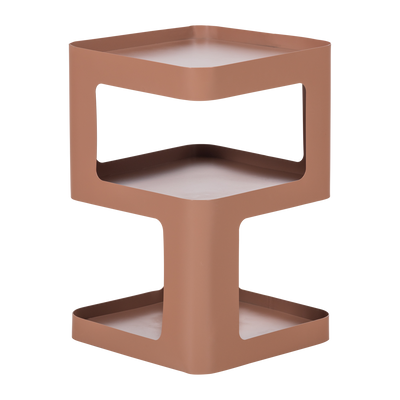 WOOOD Riv Sidobord/Nattduksbord Metall Zalmrosa