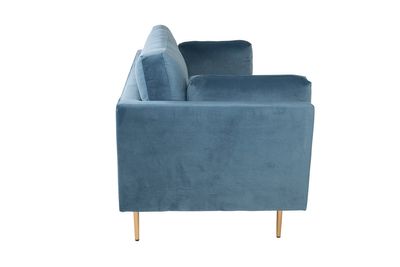 Venture Home Boom 3-Sits Soffa i Blå Sammet