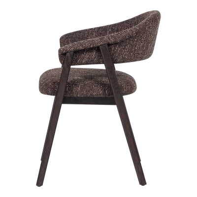 WOOOD Tunar Matstol med Armstöd Mörkbrun [FSC] 2 st