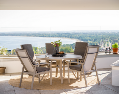 Brafab Samvaro positionsstol med hög rygg Khaki / Soft Dawn