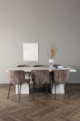 Venture Home Matgrupp Olga med Modesto Stolar