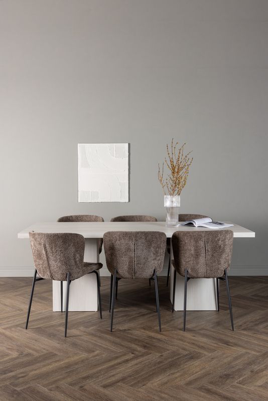 Venture Home Matgrupp Olga med Modesto Stolar