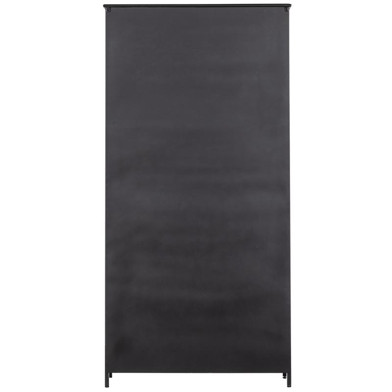 WOOOD EXHIBIT XL vitrinskåp med 2 dörrar i metall - svart