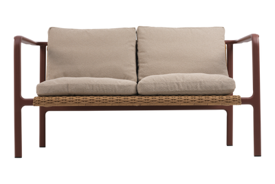 Brafab Motty 2-sits soffa Zin Red / Teddy Beige