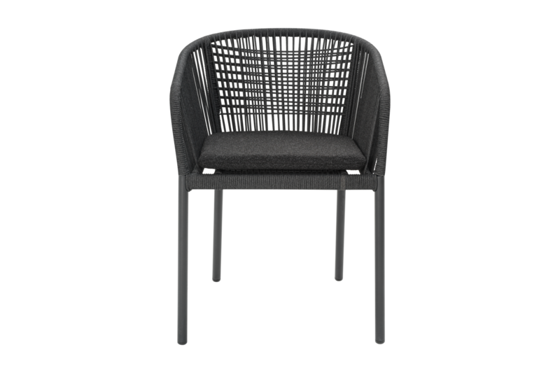 Brafab Delta Stol Antracit / Slate Rope / Teddy Black