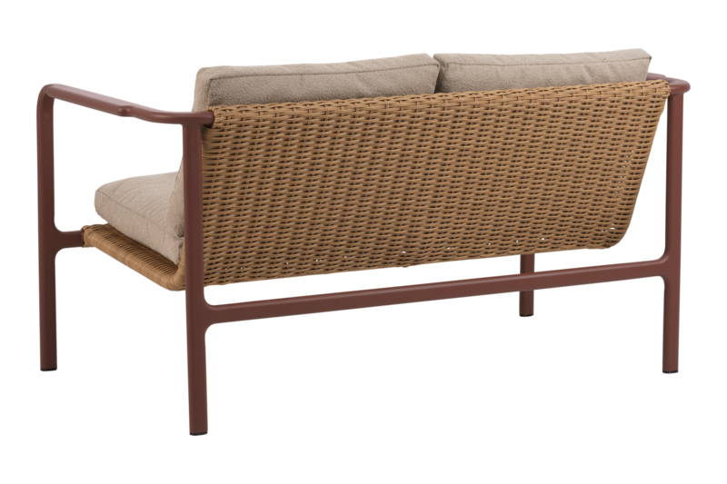 Brafab Motty 2-sits soffa Zin Red / Teddy Beige