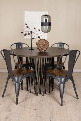 Venture Home Stone Rund Matgrupp