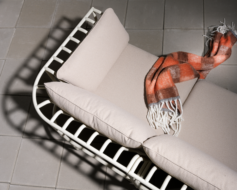 Brafab Collier Mittdel Pearl White / Teddy Beige