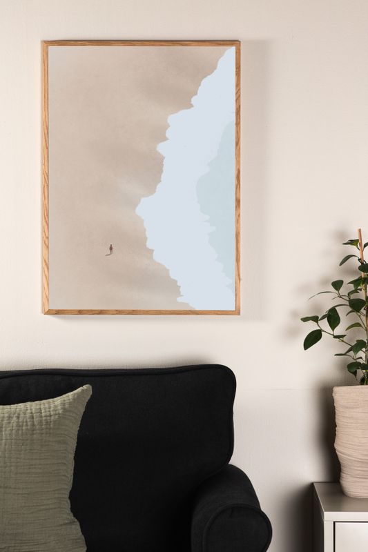 Venture Home Beach Poster Beige